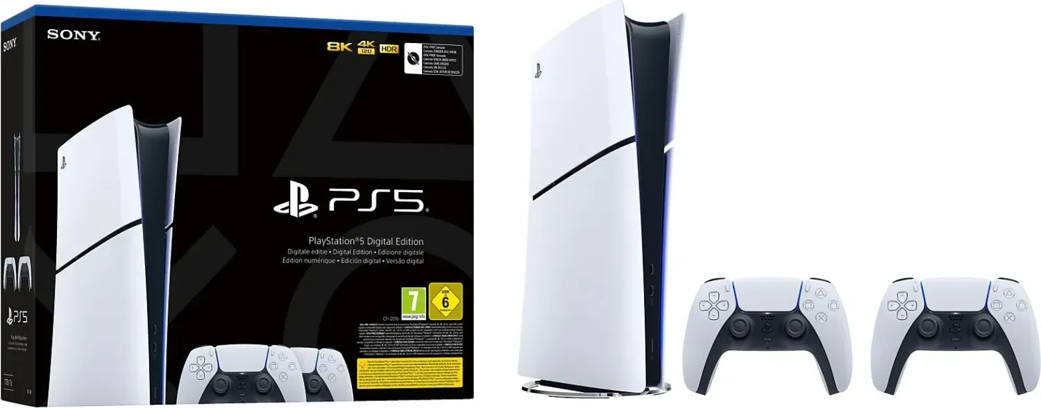 Sony PlayStation 5 Slim Digital Edition - Spielkonsole 2x DualSense
