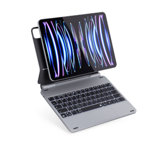 Epico Aluminium Keyboard Case for Apple iPad Pro 11" (2018/2020/2021/2022), iPad Air 10,9" (2020/2022), iPad Air 11" (M2) - german