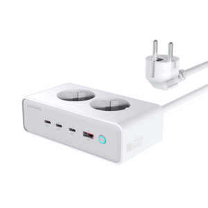 4smarts Desk Charger GaN 65W mit AC-Steckdosen, weiß