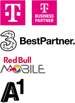 Magenta, Magenta Business Partner, Drei (Best Partner), Red Bull Mobile, A1